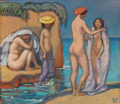 Жаркий день by Людвиг фон Хофман — digital art print download