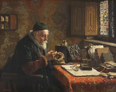 Der Münzsammler by Max Gaisser — digital art print download
