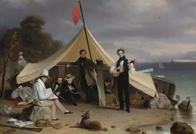 Клуб лодочников в Гринвиче by Роберт Уолтер Уир, 1833 — digital art print download