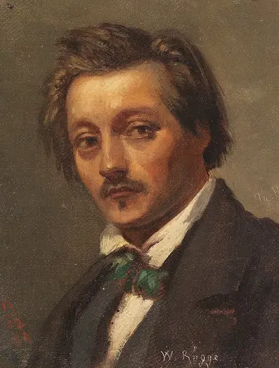 Портрет художника Вильгельма Рёгге (1829-1908) by Теодор Пиксис, 1829-1908 — digital art print download