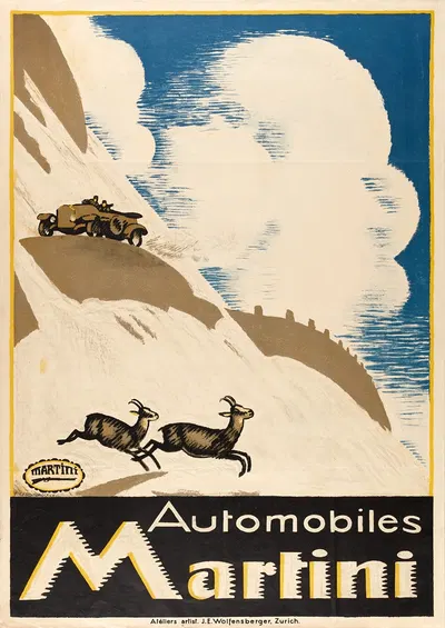 Automobiles Martini by Эмиль Кардина, 1923 — digital art print download