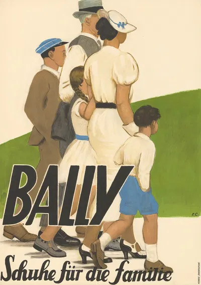 Bally – Schuhe für die Familie by Эмиль Кардина, 1935 — digital art print download