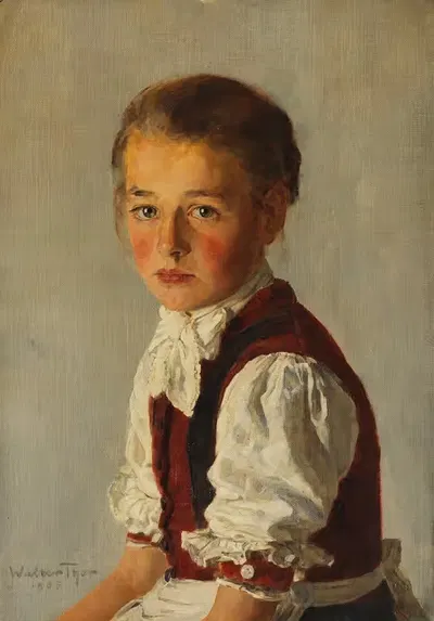 Лена (Маленькая Лейтаушерка) by Уолтер Тор, 1905 — digital art print download