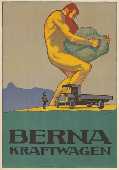 Berna – Kraftwagen by Эмиль Кардина, 1914 — digital art print download