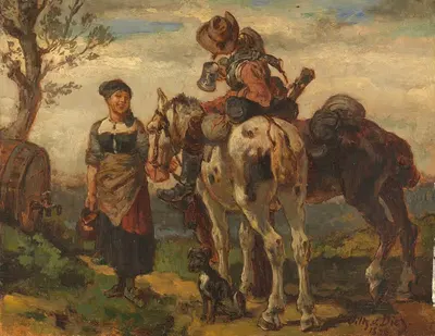 Седло by Вильгельм фон Диз, 1896 — digital art print download