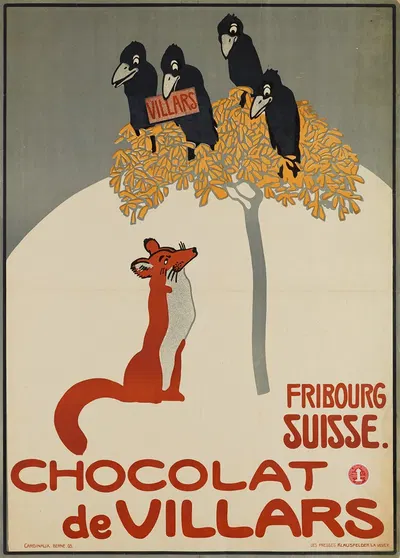 Chocolat de Villars by Эмиль Кардина, 1905 — digital art print download