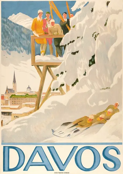 Davos by Эмиль Кардина, 1918 — digital art print download