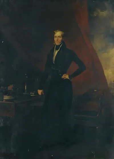 Portrait Of George William Frederick Villiers, 4th Earl Of Clarendon by Federico de Madrazo y Kuntz, 1800-1870 — digital…