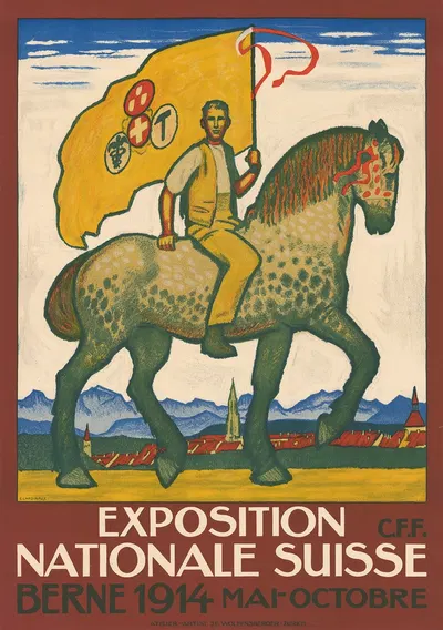 Exposition nationale suisse – Berne 1914 by Эмиль Кардина, 1914 — digital art print download