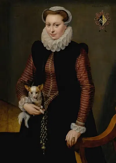 Портрет молодой женщины, 17 лет by Франс Пурбюс Старший, 1576 — digital art print download