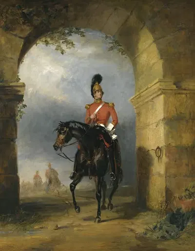 Portrait Of An Officer Of Dragoon Guards by George Henry Laporte — digital art print download