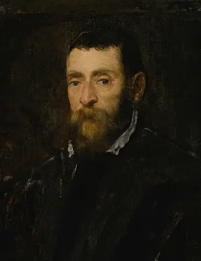 Portrait of a bearded man, possibly Prince Antonio di Santacroce of Rome by Jacopo Tintoretto — digital art print download