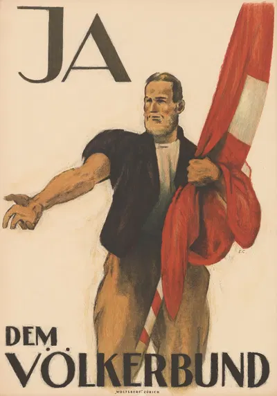 Ja dem Völkerbund by Эмиль Кардина, 1920 — digital art print download