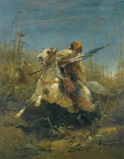 Погоня by Адольф Шрайер — digital art print download
