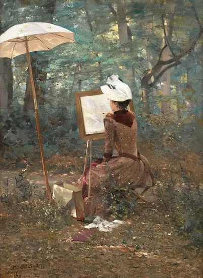 Акварелист by Альфред Смит, 1890 — digital art print download