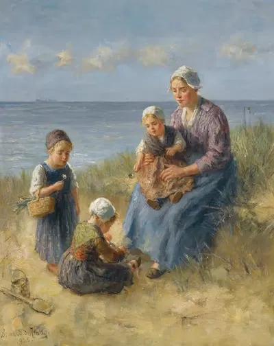 На побережье by Бернар де Хог, 1925 — digital art print download