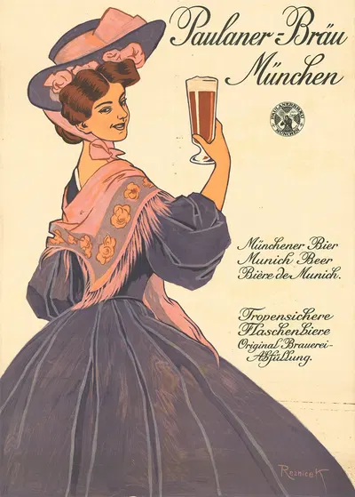 Paulaner-Bräu München by Ferdinand Freiherr von Reznicek — digital art print download
