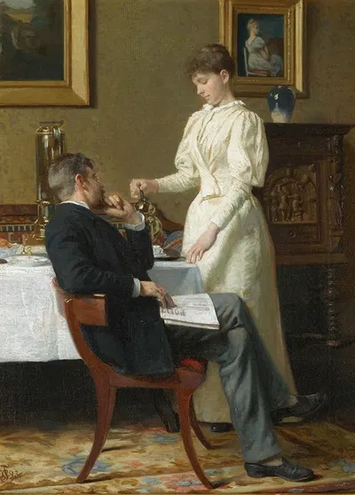 The Honeymoon by Carl Thomsen, 1893 — digital art print download