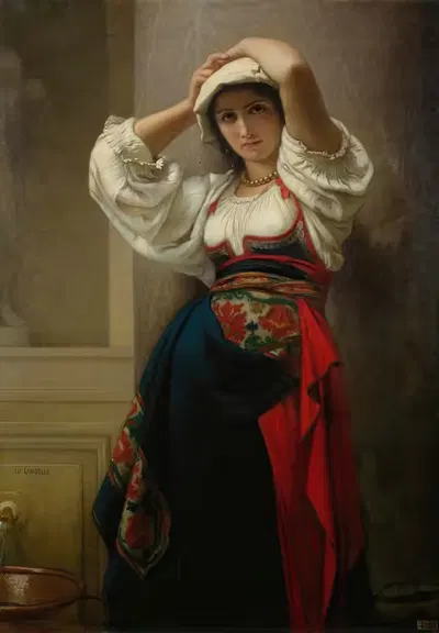 Итальянка by Шарль Ландель, 1865 — digital art print download