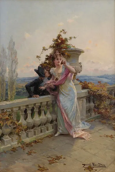 On The Balcony by Daniel Hernández Morillo — digital art print download