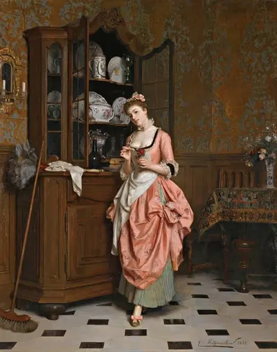 Апперитив by Эмиль-Пьер Мецмахер, 1881 — digital art print download