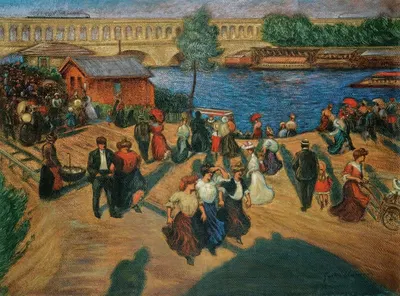 Набережная Жавель by Гастон Прунье, 1905 — digital art print download