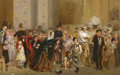 Главное почтовое отделение, за минуту до шести by Джордж Элгар Хикс, 1860 — digital art print download