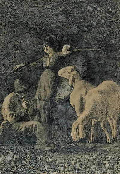 Pastorale by Giovanni Segantini — digital art print download