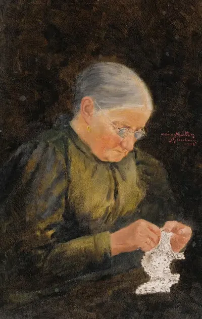 Портрет матери художника by Ганс Гантнер, 1898 — digital art print download