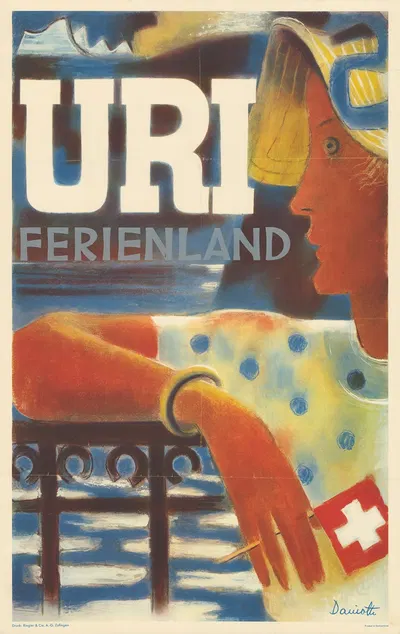Uri – Ferienland by Heinrich Danioth, 1936 — digital art print download