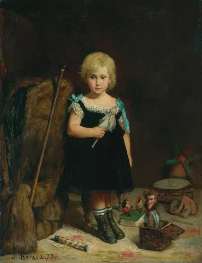 Портрет Альфреда Огюста Фредерика Виктора Лабатта де Ламберта by Жан Бера, 1873 — digital art print download