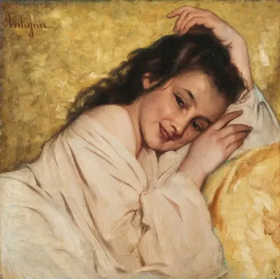 Улыбающаяся девушка by Александр Антигна — digital art print download