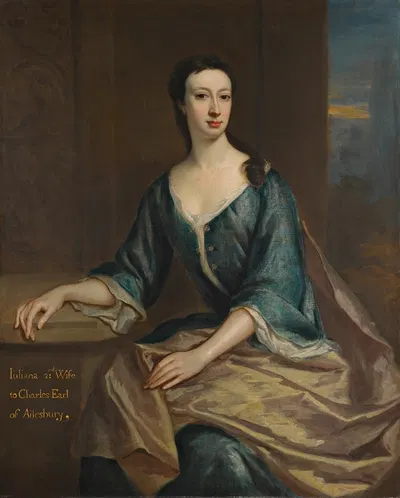 Portrait of Lady Juliana Boyle, Countess of Ailesbury by Jonathan Richardson the Elder — digital art print download