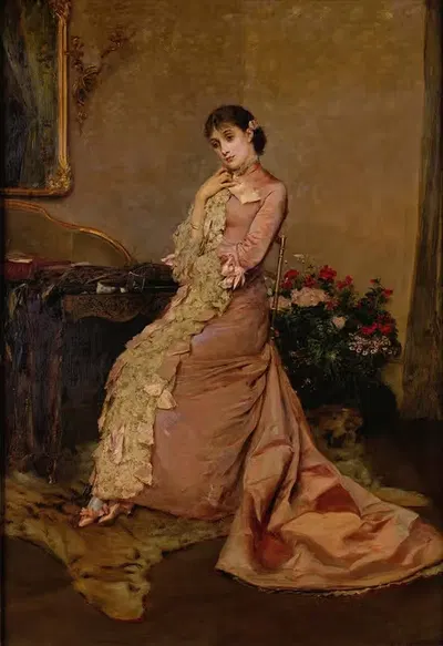 Испанская красавица by Рохелио де Эгускиса, 1880 — digital art print download