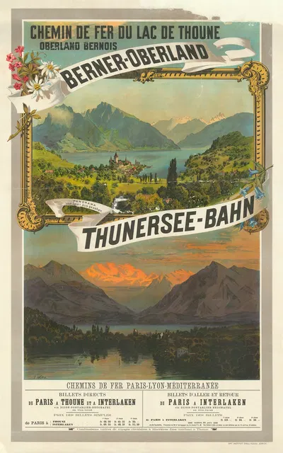 Berner Oberland – Thunersee-Bahn by Johannes Weber — digital art print download