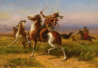 Warring Tribes by William de la Montagne Cary — digital art print download