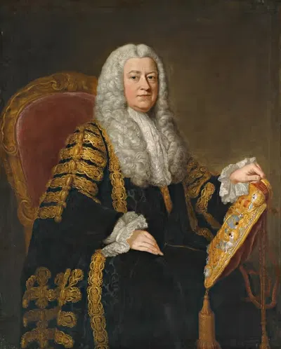 Portrait Of Philip Yorke, 1st Earl of Hardwicke by William Hoare of Bath, 1690-1764 — digital art print download