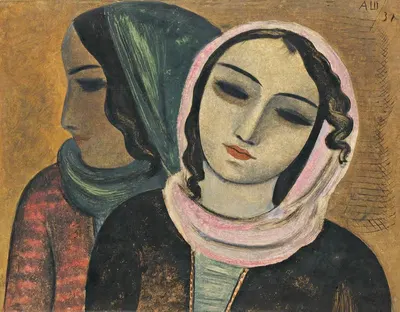 Грузинские девушки by Александр Васильевич Шевченко, 1931 — digital art print download