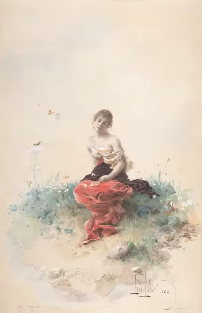 Женская фигура by Александр-Луи Лелоар — digital art print download