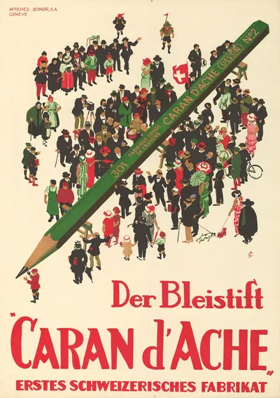 Der Bleistift Caran d’Ache – Erstes Schweizerisches Fabrikat by Jules Courvoisier, 1935 — digital art print download