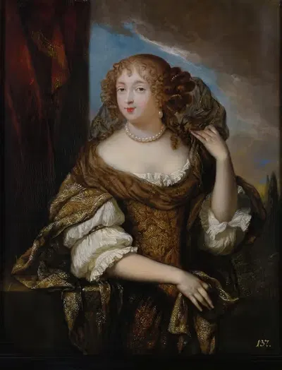 Portrait of A Lady by Constantijn Netscher — digital art print download