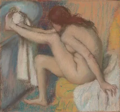 Woman Drying Her Foot by Edgar Degas — digital art print download