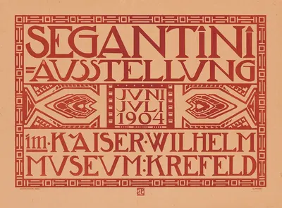 Segantini-Ausstellung im Kaiser-Wilhelm Museum Krefeld by Jules De Praetere, 1904 — digital art print download