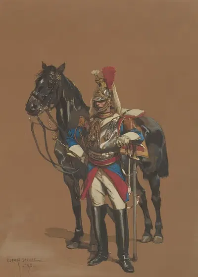 Кирасир by Жан-Батист Эдуар Детель, 1872 — digital art print download