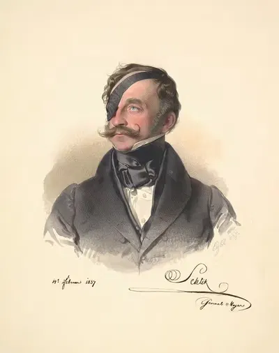 Франсуа Анри Шлик, граф Бассано де Вайскirchen by Франц Эйбль, 1837 — digital art print download