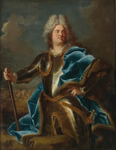 Portrait of A Man, Traditionally Called Claude Louis Hector, Duc De Villars by Hyacinthe Rigaud, 1653-1734 — digital art…