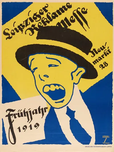 Leipziger Reklame Messe – Frühjahr 1919 by Ludwig Hohlwein, 1919 — digital art print download