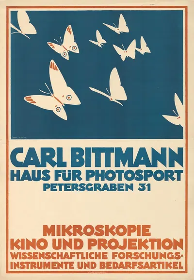 Carl Bittmann – Haus für Photosport – Mikroskopie – Kino und Projektion by Maria La Roche — digital art print download