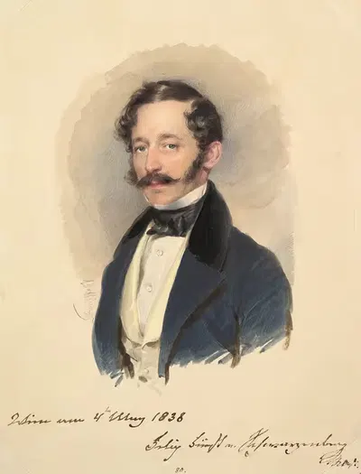 Prince Felix of Schwarzenberg by Moritz Michael Daffinger, 1838 — digital art print download