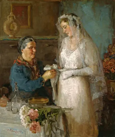 Перед свадьбой by Павел Трубецкой, 1922 — digital art print download
